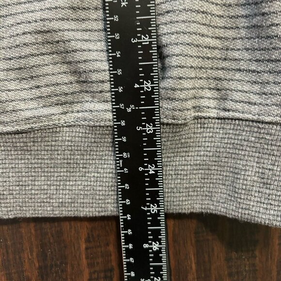 Jachs New York Sweatshirt Mens M Hoodie Blue Gray Striped Recycled Fleece - Picture 5 of 8